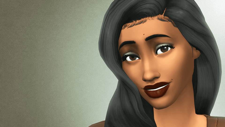 Bold, sleek makeup.