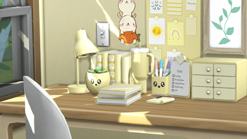 Cute clutter for studious students.